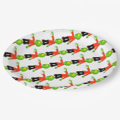 HalloweenpapierTeller 9" /Zombie Pappteller (Schrägansicht)