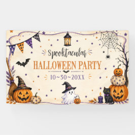 Halloweenparty banner