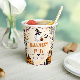 Halloweenparty pappbecher