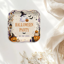 Halloweenparty pappteller