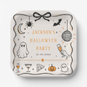Halloweenparty Pappteller (Vorderseite)