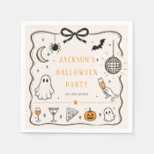 Halloweenparty Serviette (Vorderseite)