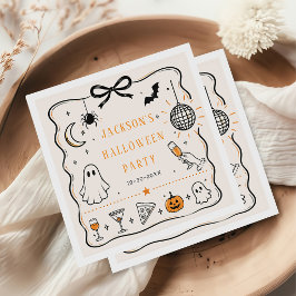 Halloweenparty Serviette