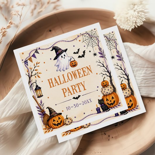 Halloweenparty serviette