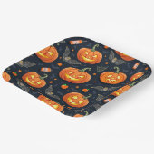 Halloweenquadratische Platte Pappteller (Gewinkelt)