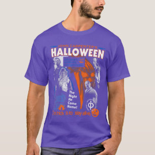 Halloweenrick bleibt am Leben Collage Retro Horror T-Shirt