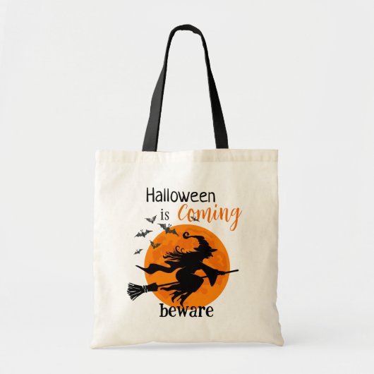 Halloween's coming Beware Tote Bag Tragetasche (Vorne)