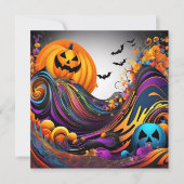 Halloweens Kunst Einladung (Vorderseite)