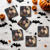 Halloweens Magische Hexenmeister Flaschenhalter Untersetzer