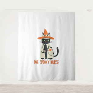 Halloween's Purfect Blend - Eine spukhafte Nurse C Wandteppich