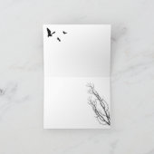 Halloweenschläger und -bäume karte (Innenseite)