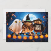 Halloweenschnecken Einladung (Vorderseite)