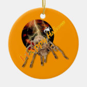 Halloweenspinne Keramik Ornament (Vorne)