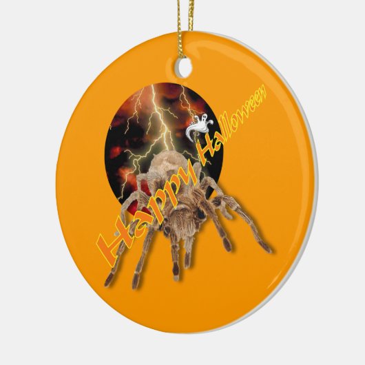 Halloweenspinne Keramik Ornament (Links)