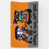 Halloweenstamm oder -Leckerei kommen an Ihrem Banner (Vertikal)