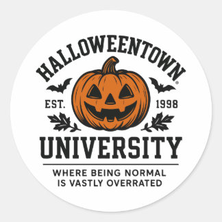 Halloweentown Universität 1998, wo es normal ist Runder Aufkleber