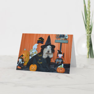 Halloweentrick oder -Leckerei Karte