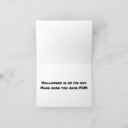 ***HALLOWEER RAT VON EINEM WITCH?*** KARTE (Innenseite)