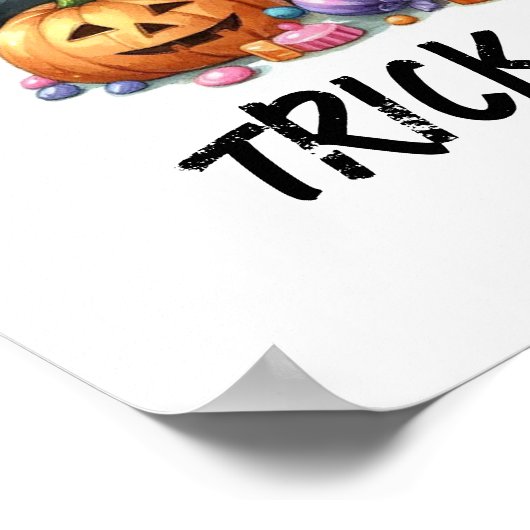 HALLOWEER TRICK ODER BEHANDLUNG POSTER (Ecke)