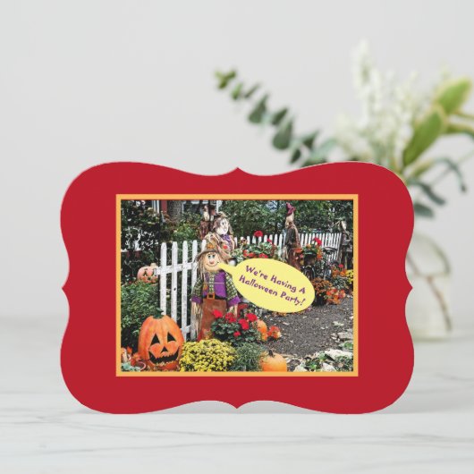 HALLOWEGE DACKEL ROAST INVITATION/ZOLLBAR EINLADUNG (Stehend Vorderseite)