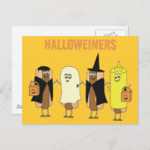 Halloweiners Postcard Postkarte (Vorne/Hinten)