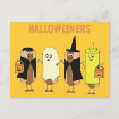 Halloweiners Postcard Postkarte (Vorderseite)
