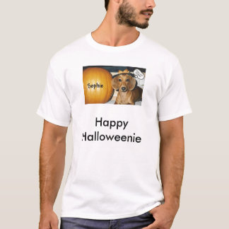 HALLOWEINIE (2), glückliches Halloweenie T-Shirt