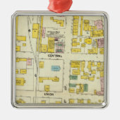 Hallowell, Kennebec County und Maine 2 Ornament Aus Metall (Vorne)