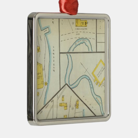 Hallowell, Kennebec County und Maine 3 Ornament Aus Metall (Rechts)