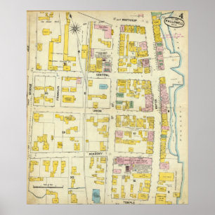 Hallowell, Kennebec Landkreis und Maine 2 Poster