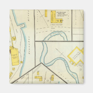 Hallowell, Kennebec Landkreis und Maine 3 Magnet