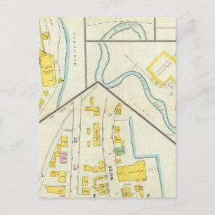 Hallowell, Kennebec Landkreis und Maine 3 Postkarte