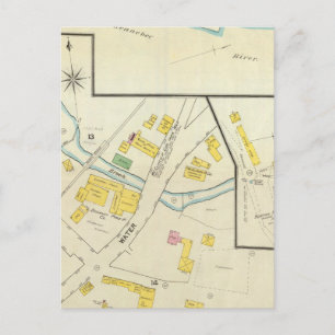 Hallowell, Kennebec-Landkreis und Maine 4 Postkarte