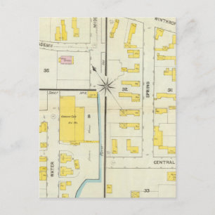 Hallowell, Kennebec-Landkreis und Maine Postkarte