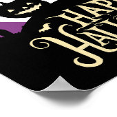 Hallowen candine schwarze Katze nehmen nur ein Sch Poster (Ecke)