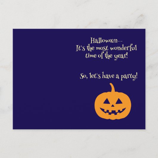 HALLOWEN, ES IST DIE WUNDERSCHÖNSTE ZEIT DES JAHRE POSTKARTE (Vorderseite)