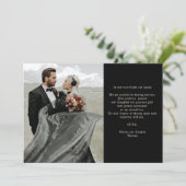 Hallowen Gothic Skulls Tarot The Lovers Wedding Dankeskarte (Stehend Vorderseite)