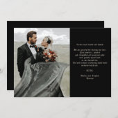 Hallowen Gothic Skulls Tarot The Lovers Wedding Dankeskarte (Vorne/Hinten)