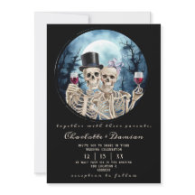 Hallowen Gothic Skulls Tarot The Lovers Wedding