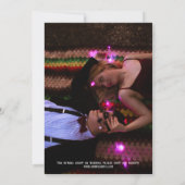 Hallowen Gothic Skulls Tarot The Lovers Wedding Einladung (Rückseite)