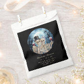 Hallowen Gothic Skulls Tarot The Lovers Wedding Geschenktütchen (Ausgeschnitten)