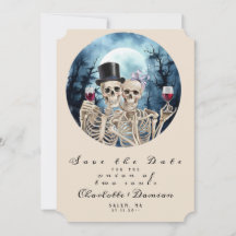 Hallowen Gothic Skulls Tarot The Lovers Wedding