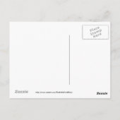 Hallowen Hexe-Postkarte Postkarte (Rückseite)