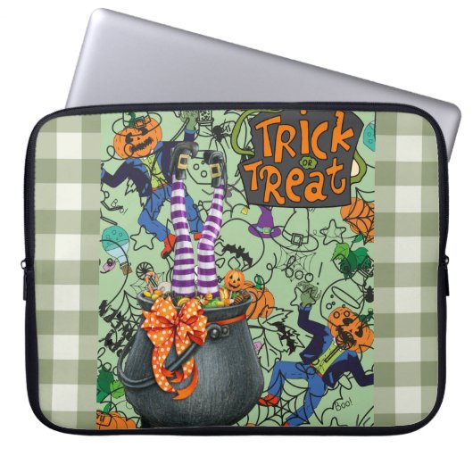 Hallowen, Trick oder Treat Electronics Bag Laptopschutzhülle (Vorderseite)