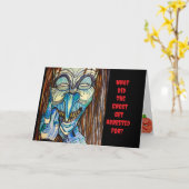 HALLOWEN WARUM DIE GHOST EINGEHT KARTE (Gelbe Blume)