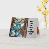 HALLOWEN WARUM DIE GHOST EINGEHT KARTE (Gelbe Blume)