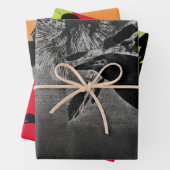 HALLOWEN Wrapping Paper Flat Sheet Set 3 Geschenkpapier Set (Beispiel)