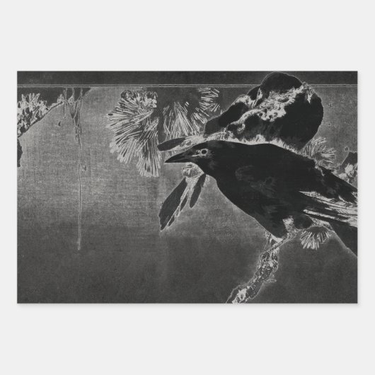 HALLOWEN Wrapping Paper Flat Sheet Set 3 Geschenkpapier Set (Vorderseite)