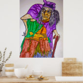 HALLOWEWECH WITCH MIT ATTITUDE POSTER (Küche)