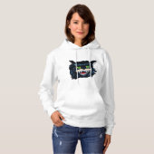 HALLOWEWEE SCHWARZE KATZE HOODIE (Vorne ganz)